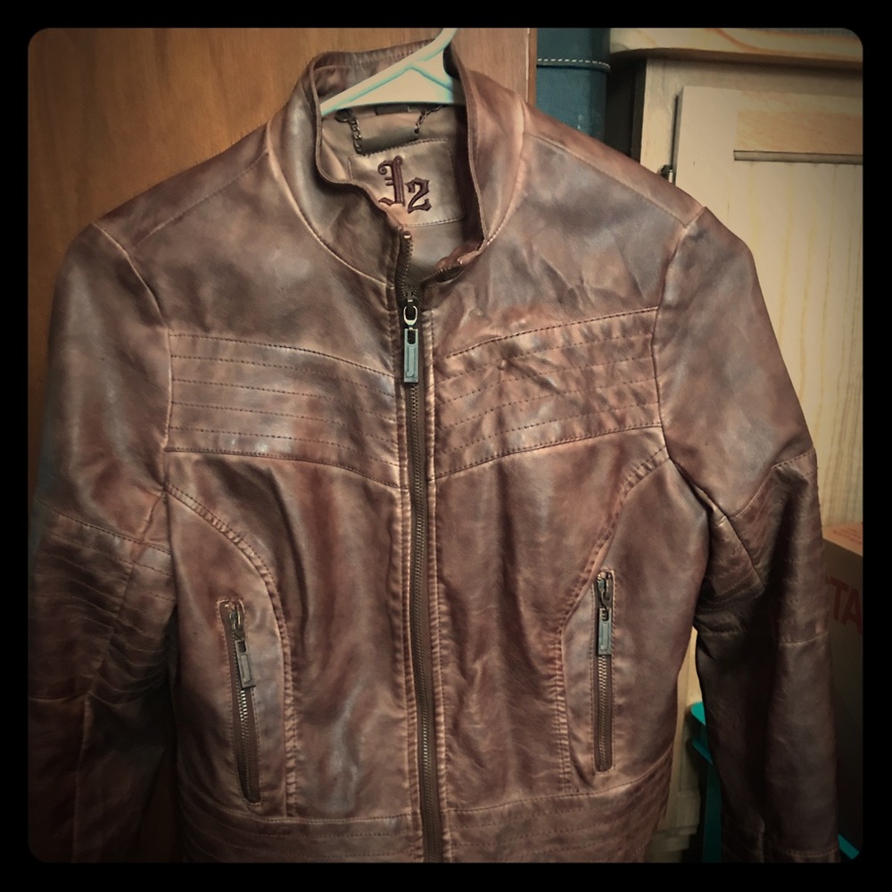 Leather jacket size XS